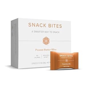 Snack Bites – Delicious, Nutritious Snacking Made Easy – Perfectly Portioned for On-the-Go Energy – Rich in Protein – Non-GMO – Peanut Butter Bliss – 10 Servings