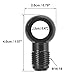 X AUTOHAUX 1pc Dia.12mm Fuel Banjo Fitting to 6AN Male Flare Adapter Fuel Line Adapter Connector for Car Black 9/16-18 Thread
