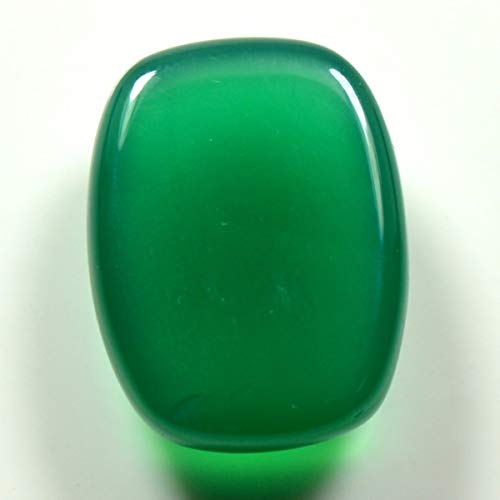 Cabochon en onyx vert naturel coussin de 7,25 à 10,25 Ratti