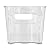 Glad Plastic Refrigerator Organizer Bin – Clear Stackable Fridge/Freezer Storage Container, 14.5” x 4.2” x 4”