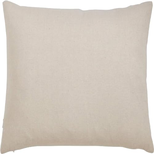 Image of Premium Cotton Cushion Cover, 20 Inch x 20 Inch, Circular Knit Neutral Textured, Square Accent, Cushion Cover Set of 2 for Living Room, Sofa (Diamond-1)