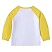 Kids Boys Girls Fall Clothes Outfits Toddler Solid Long Sleeve Crewneck Sweatshirt with Pants (A-Yellow, 18-24 Months)