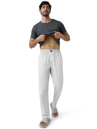 Image of XYXX Men's Pace Super Combed Cotton Regular Fit Solid Pyjamas | Dual Pockets, Ultra Light, Comfortable Lounge Pants for Men