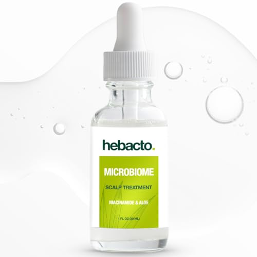 HEBACTO Hydrating Scalp Serum with Niacinamide and Aloe Vera, Leave-In Scalp Treatment, Microbiome-Friendly, Soothes Dry & Itchy Scalp, USA-Made Formula
