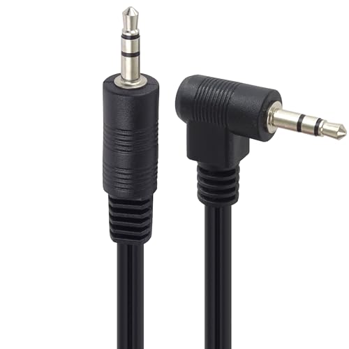 PremiumCord Câble Jack 3m, Fiche Jack 3,5mm, Mâle vers Mâle 90°, Câble de Connexion Audio Casque Aux, Pour Tv Téléphones Portables Mp3 Hifi, Blindé,...