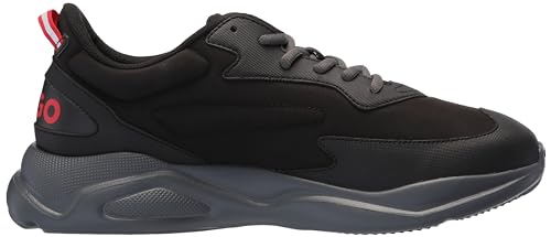 Image of Hugo Men's Running Style Sneakers with Thick Rubber Sole