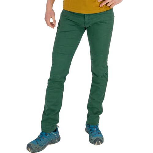 Jeanstrack Roca Pantalón Trekking y Escalada para Hombre, Elástico y Resistente – Pantalón para Senderismo – Pantalón Casual – Comodidad, Estilo para Montaña (M, Hiedra)