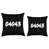 04043 Zipcode Kennebunk Maine Hometown Pride ME Zip 04043 Throw Pillow #2