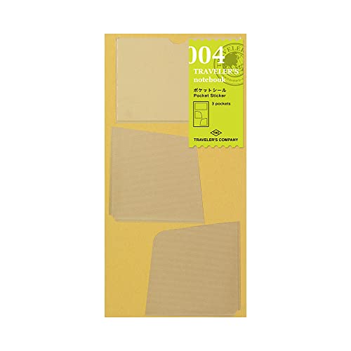 Refill pocket seal 004 Traveler's Notebook 14248006 adhésif et transparent