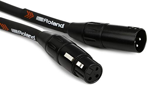 Roland Black Series — Cabo de microfone XLR resistente, 3 m