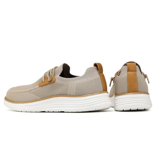 Image of Wrezatro Men's Arch Support Casual Slip-on Shoes Loafers for Men Non Slip Comfortable Shoes