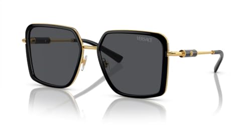 Versace VE2261 Square Sunglasses for Women +BUNDLE with ACCESSORY EYEWEAR KIT