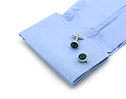 Image of S&W Wedding Cufflinks for Men Cuffs with Gift Box Business for Tuxedo Shirt