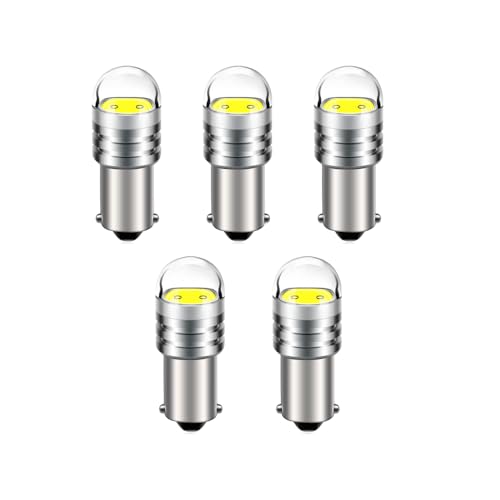 SOFOC-BA9S Lampadina LED COB 24V Bianco Per Auto Barca Luce Interna Cupola Targa Porta Luce Laterale 5Pezzi