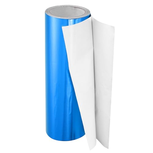 Image of PATIKIL Awning Repair Tape 12 inch x 26ft Waterproof Canvas Tape High Adhesive Tear Repair Patch Kit for PVC Tarpaulin Tent Awning Fabric RV Sail Boat Cover, Blue
