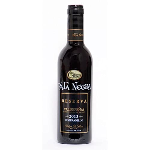 Lote de 12 Botellas de Vino de Reserva 'Tempranillo Pata Negra' 37 cl. Detalles y Regalos Originales para Bodas, Bautizos, Comuniones y Cumpleaños. DK