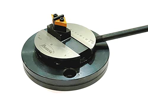 ASSORTS Lathe Ball Turning Attachment – Round Base with Size Scale – Double Bit – Convex & Concave Metal Sphere Radius Turning Tool | Fits Myford & Similar Lathes | Precision Metalworking Accessory