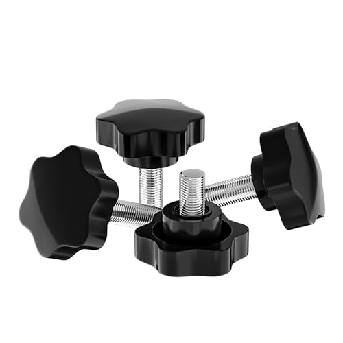 SHULLIN 16 Stück M5 Sternkopfschraube Sterngriffschraube Rändelschraube Sternschraube Sterngriff Schrauben Sterngriff Gewinde Klemmknopf für Maschine Industrie Ausrüstung (M5x20mm)