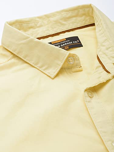 Image of The Indian Garage Co Men Slim Fit Solid Full Sleeves Cutaway Collar Casual Shirt