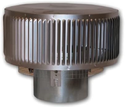 Superior - Astria - IHP - Chimney Cap Round Top w/Louvered Screen for 8DM Pipe RLT-8DM F0918, Silver