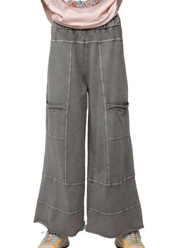 Easel Mineral Wash Knit Cargo Pants