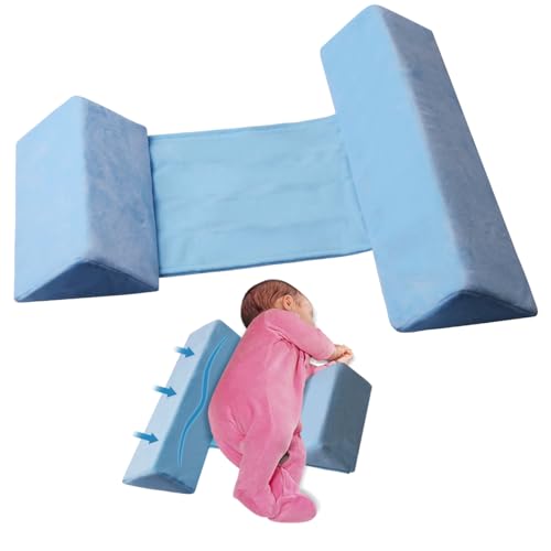 Image of isork Memory Foam Travel Pillow,Portable Cute Soft and Cozy Pillow, Breathable Bedding Set (Blue)