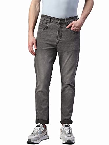 Image of Hubberholme Men's Stretchable Slim Fit Jeans - Casual Cotton Jeans for Men