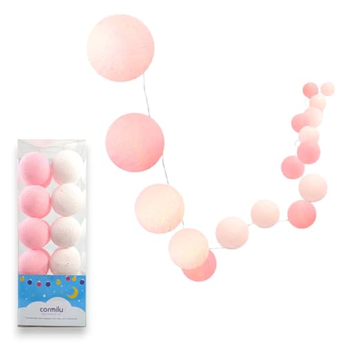 Cordão de Bolinhas Variados Tamanhos e Cores, Branco, Rosa, Azul, Verde, Amarelo, Para Festa e Quart