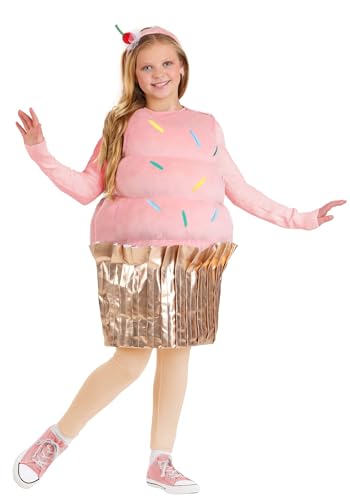 Disfraz Cupcake Rosa para Niñas con Vestido y Cinta miniatura 1