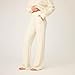 P.J. Salvage Women's Morning Waffles Thermal Pajama Pant Bottom, Natural, Medium