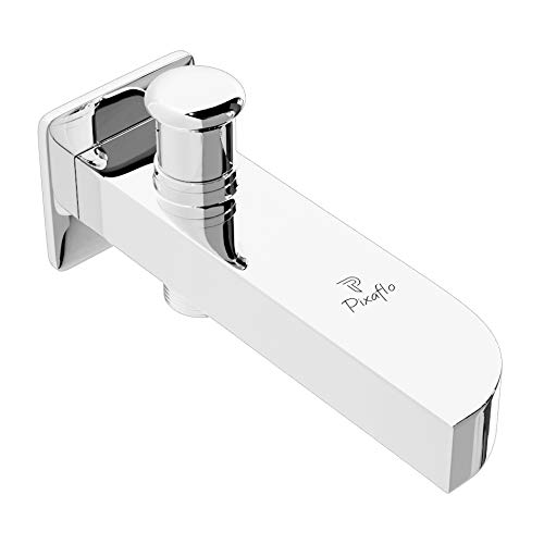Extant Brass Bath Tub Diverter Spout with Wall Flange | Tip-Ton | Chrome (Pack of 1)