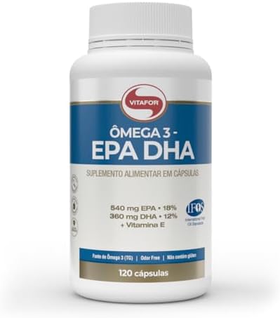 EPA DHA Ômega 3 Vitafor 120 Cápsulas | Vitamina E