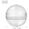 KIT 6 PALLINE TRASPARENTI DA 10CM CON TEMPERE E PENNELLI DECORAZIONI Natalizie 8022044326986