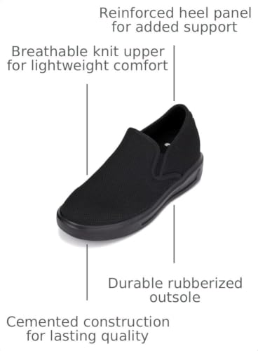 Image of CALTO Men's Invisible Height Increasing Elevator Shoes - Fashion Lightweight Slip-on Sporty Sneakers - 2.8 Inches Taller