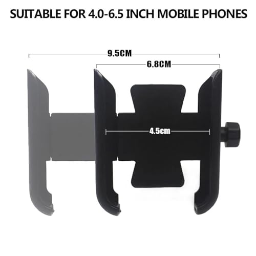 Soporte móvil para moto Honda CBF 1000 y 600s con anclaje de manillar plateado 3