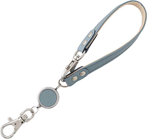 スリップオン ノワールリール付きマルチストラップ AL 本革 グレイッシュブルー NSL-1802-GBL