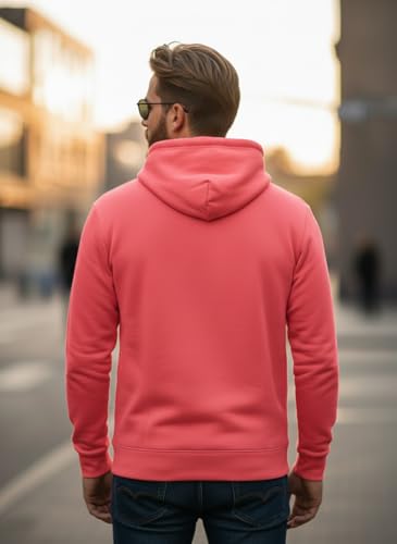 Image of Men Regular Fit Fleece ||Black||Hoodie Solid||Sweatshirt-JM3860