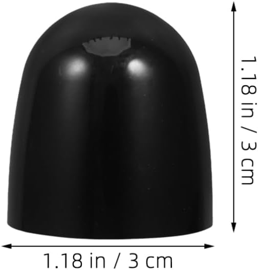 jojofuny 8pcs Toilet Floor Screw Caps Black Plastic Decorative Covers for Easy Installation Fit for Toilet Bowl Base Aesthetics