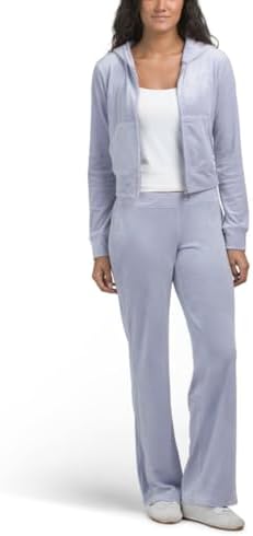 Juicy Couture Logo Script Soft Velour Tracksuit Set, 2 Piece Zip
