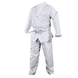 adidas ADI-START II World Taekwondo Approved Taekwondo Dobok Uniform - White V-Neck - Size 140 (0)