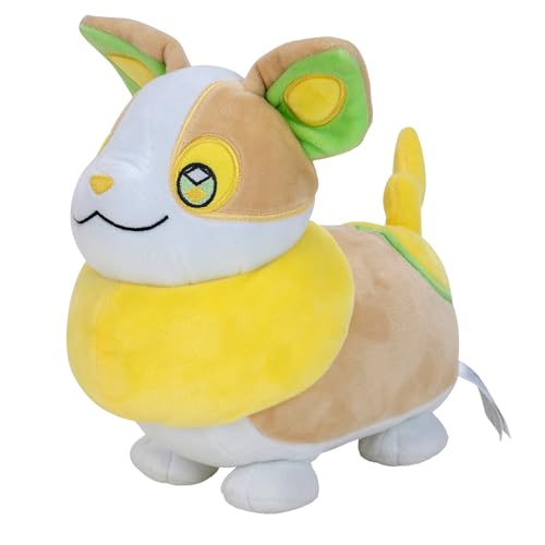 Peluche Pokémon Yamper 20 cm : le compagnon canin de type Électre