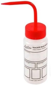 Dynalon 506995-0003, 250 mL Vented Tracker Wash Bottle with Red Cap (5 Packs of 