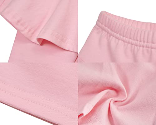 Chatter Carrot Little Girls' Casual Capri Leggings With Skirt Pants 2 Pack Toddler & Kids / 2 Years Old Navy/Pink #TOP6