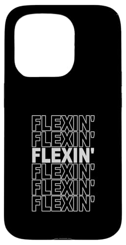 �O���[�J���[ Flexin' On Repeat Grey Graphic�B �X�}�z�P�[�X iPhone 15 Pro �p