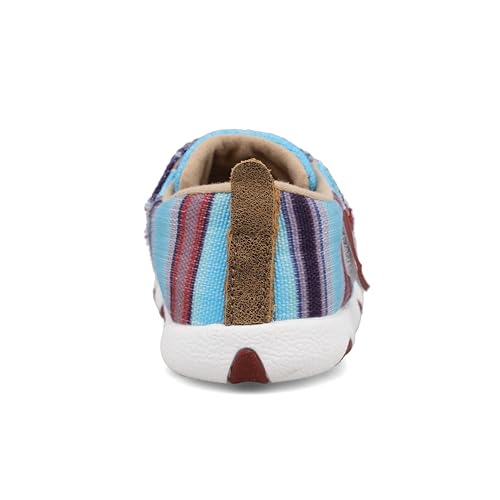 Twisted X Infant's Hooey Driving Moc, Moc Toe, Blue Multi, 9 M3