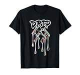 TrendingDesigns Bold DRIP Typography w/ Colorful Paint Brush T-Shirt