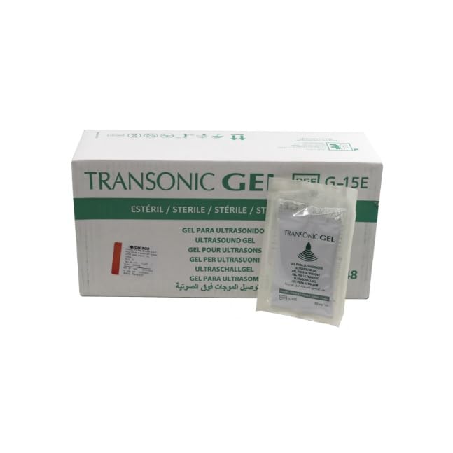 Transonic Gel para Ultrasonidos, Estéril, 20 ml, Caja de 48 Unidades