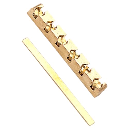 Toyvian Guitar Nut Saddle Bridge Part Replacement Acoustic Guitar Accessories Metal Material
