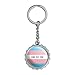 Personalized Custom 1 Line Transgender Pride Flag Keychain Chrome Plated Metal Pop Cap Bottle Opener