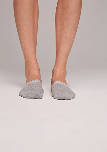 Kit Com 3 Pares De Meia Unissex Invisível Cinza P